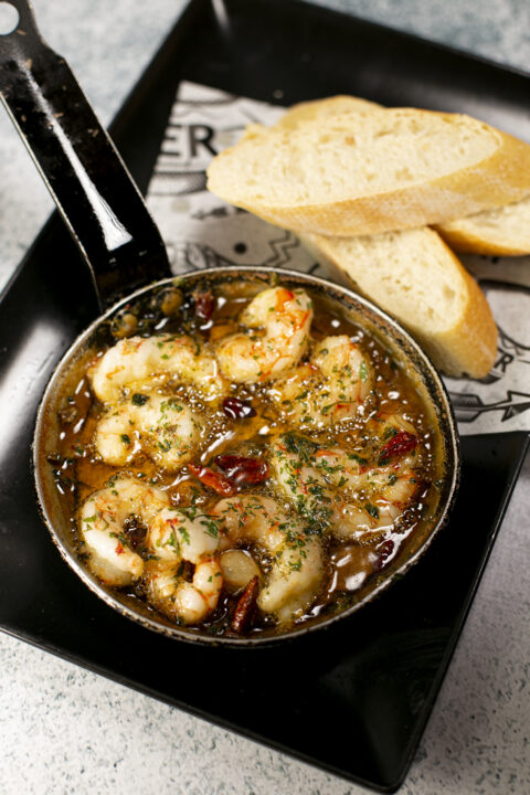 garlic prawns